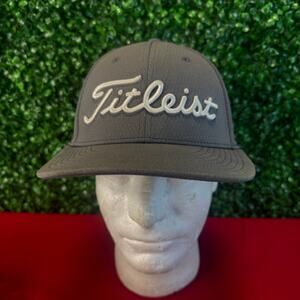 Titleist Pro V1 Footjoy Snapback Hat Cap One Size Gray White OSFA